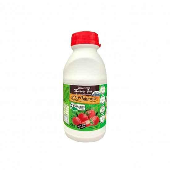 Iogurte de Morango Orgânico Zero 500ml - Fazenda Malunga