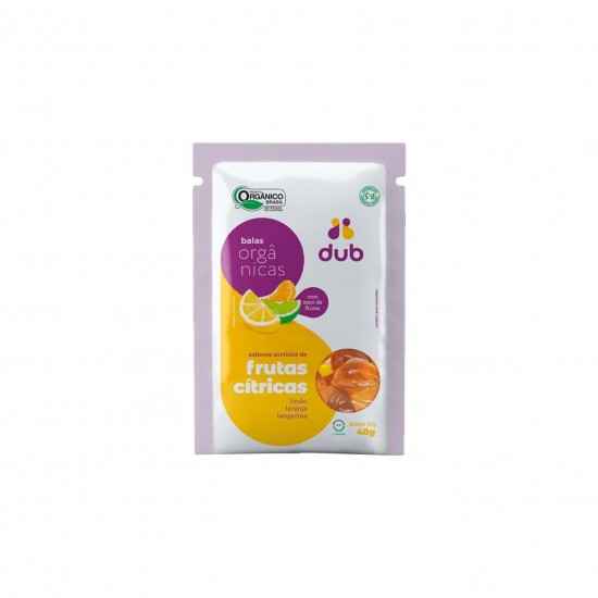 Balas Orgânicas de Frutas Cítricas 40g - Dub