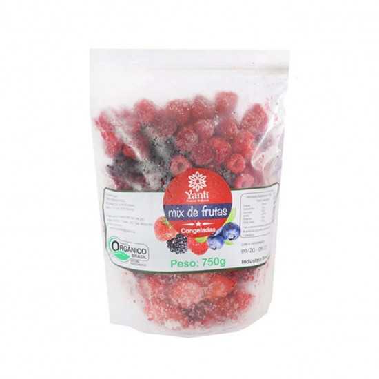 Mix de Frutas Vermelhas Orgânicas Congeladas 750g - Yanti