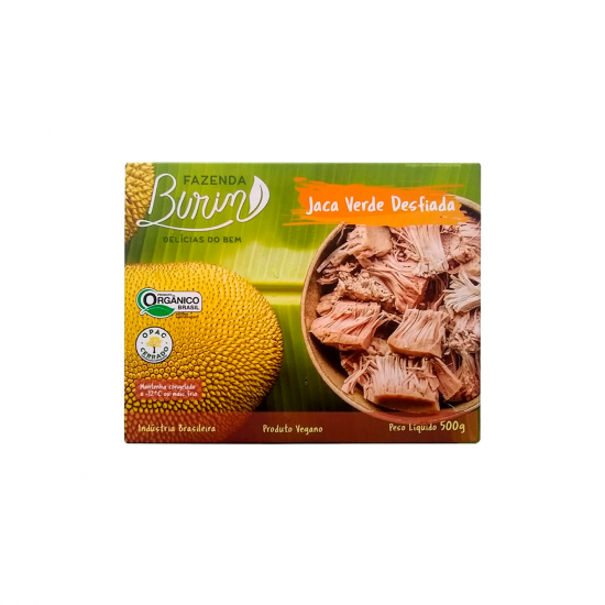 Carne de Jaca Desfiada Orgânica 500g - Fazenda Burin