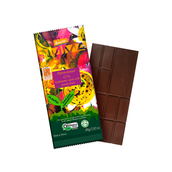 Maracuyayá - Chocolate Orgânico e Biodinâmico com Maracujá 80g - AMMA Chocolate