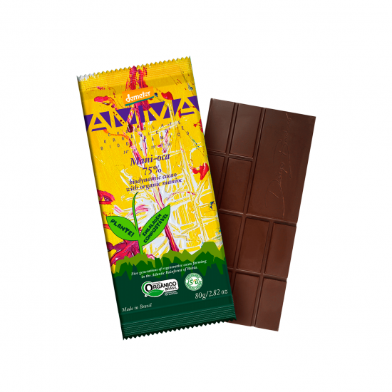 Manioca - Chocolate Orgânico e Biodinâmico com Farinha de Mandioca 80g - AMMA Chocolate