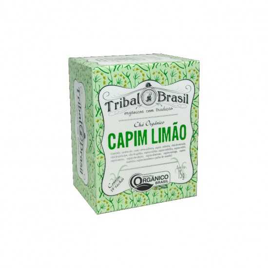 Chá de Capim Limão Orgânico 15 Sachês - Tribal Brasil