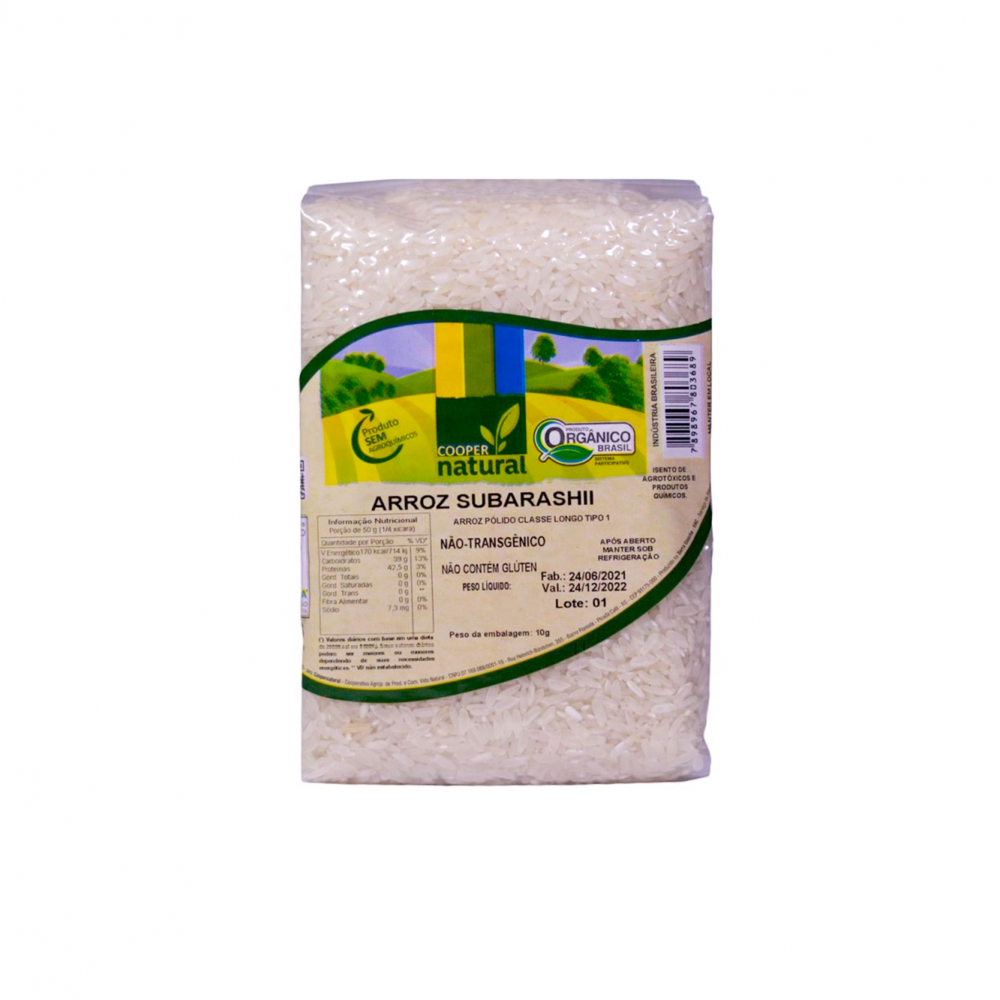 Arroz Subarashii Polido 500g (Coopernatural)