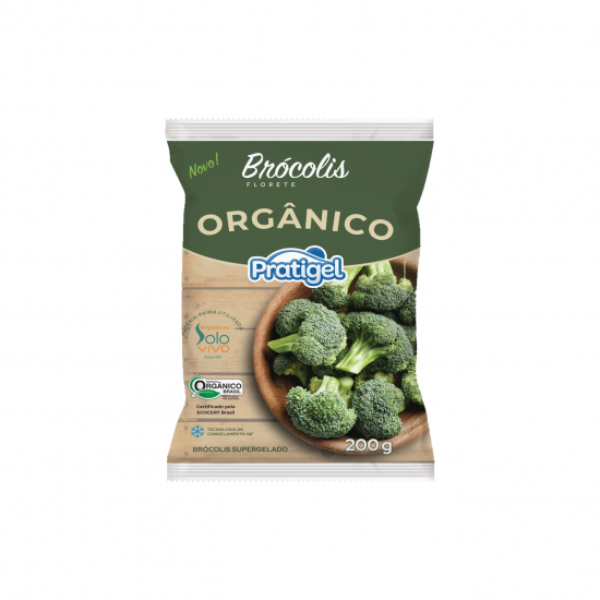 Brócolis Floretado Orgânico Congelado 200g - Pratigel