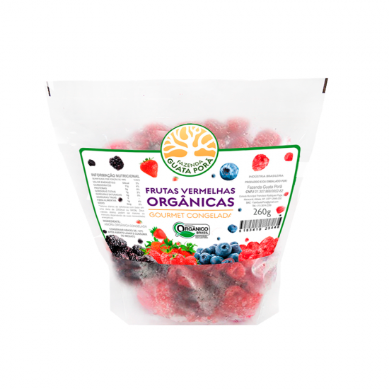 Mix de Frutas Vermelhas Orgânicas Gourmet Congeladas 260g - Fazenda Guata Porã