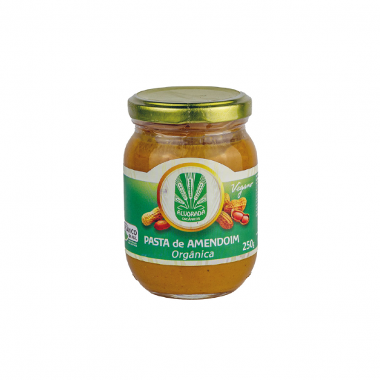 Pasta de Amendoim Orgânica 250g - Alvorada Orgânicos