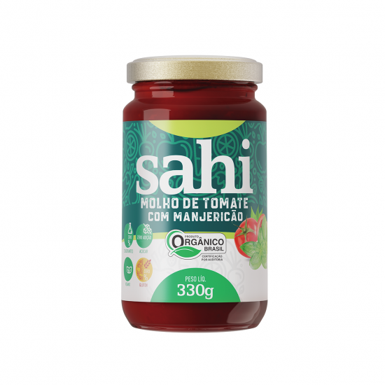 Molho de Tomate com Manjericão Orgânico 330g - Sahi