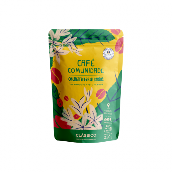 Café Moído Orgânico Clássico 250g - Colheita das Alegrias