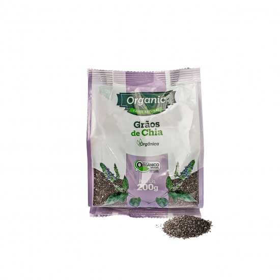 Semente de Chia Orgânica 200g - Organic Alimentos