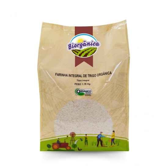 Farinha de Trigo Integral Orgânica 1,75kg - Biorgânica