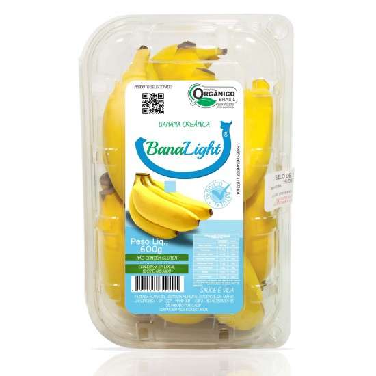 Banana Banalight Orgânica 600g - MJ Maciel