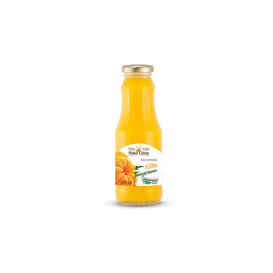Suco Integral de Tangerina Orgânico 300Ml - Novo Citrus