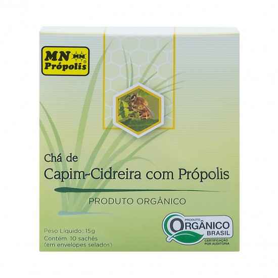 Chá Capim-Cidreira com Própolis Orgânico - MN Própolis
