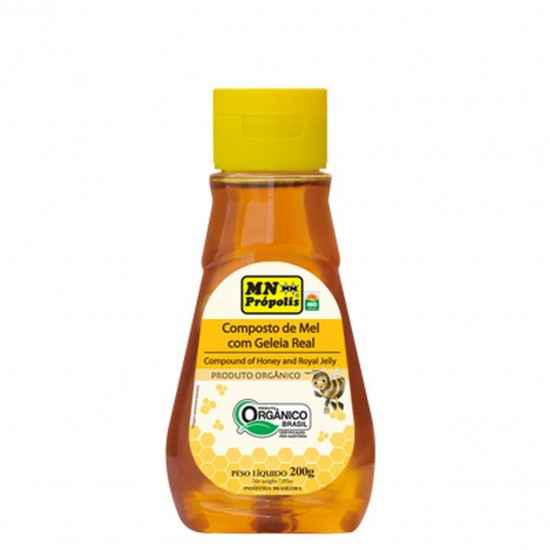 Composto de Mel com Geleia Real Orgânico Bisnaga 200g MN Própolis
