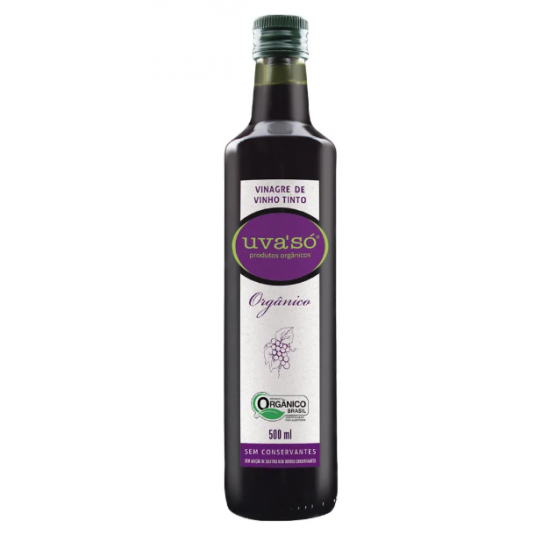 Vinagre de Vinho Tinto Orgânico 500ml - Uva Só