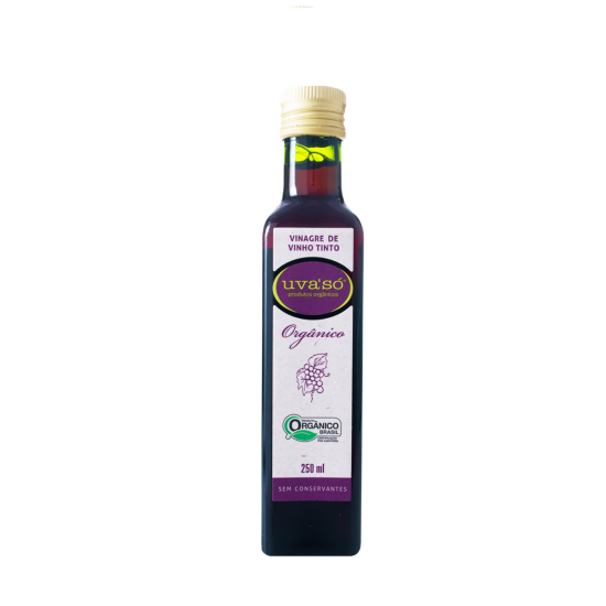 Vinagre de Vinho Tinto Orgânico 250ml - Uva Só