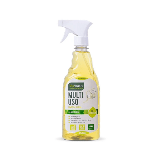 Multiuso de Capim Limão Gatilho Orgânico 650ml - Biowash