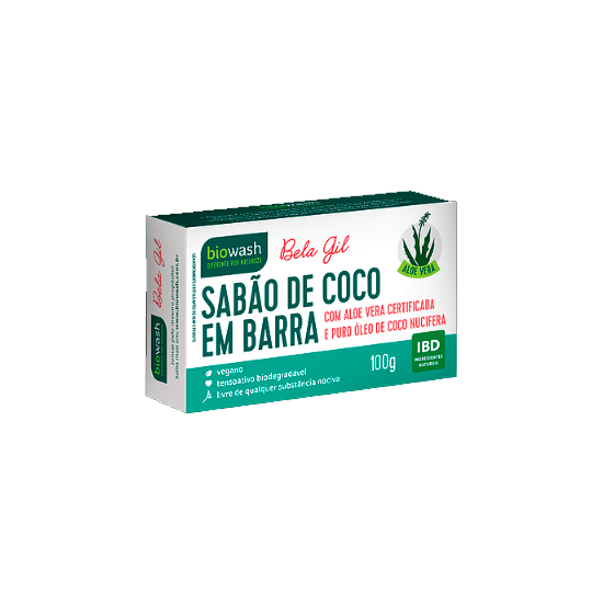 Sabão em Barra Bela Gil Orgânico 100g - Biowash