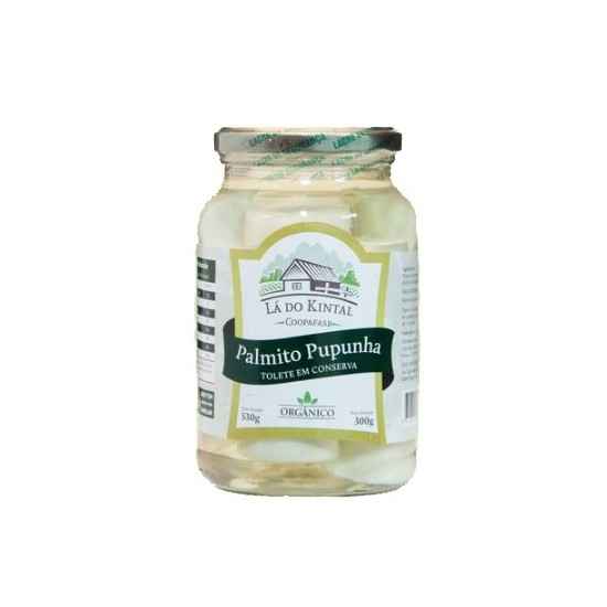 Conserva de Palmito Pupunha Tolete Orgânica 530g - Lá do Kintal