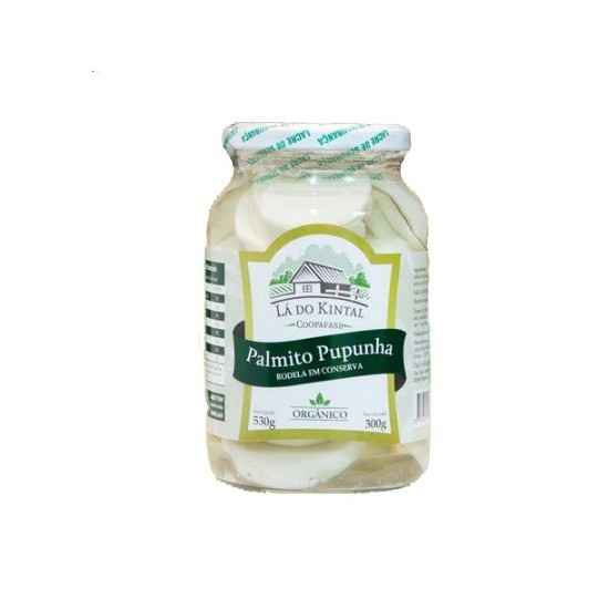Conserva de Palmito Pupunha Rodela Orgânica 530g - Lá do Kintal
