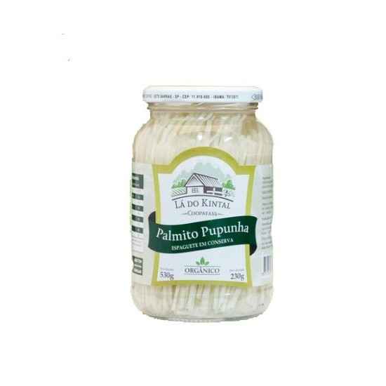 Conserva de Palmito Pupunha Espaguete Orgânica 530g - Lá do Kintal
