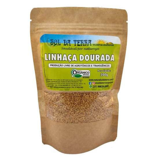Linhaça Dourada Orgânico 200g - Sol da Terra