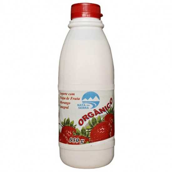 Iogurte Orgânico de Morango 950g - Nata da Serra
