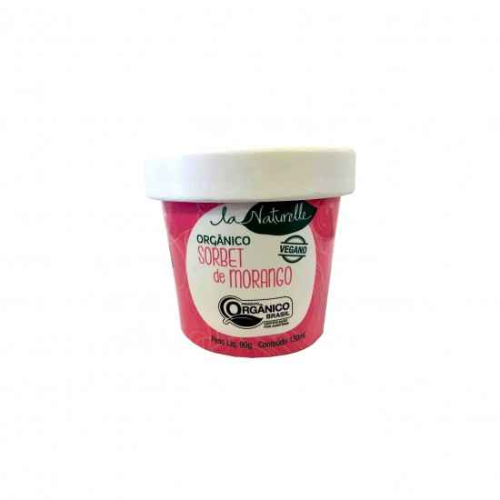 Sorbet Orgânico de Morango 90g - La Naturelle