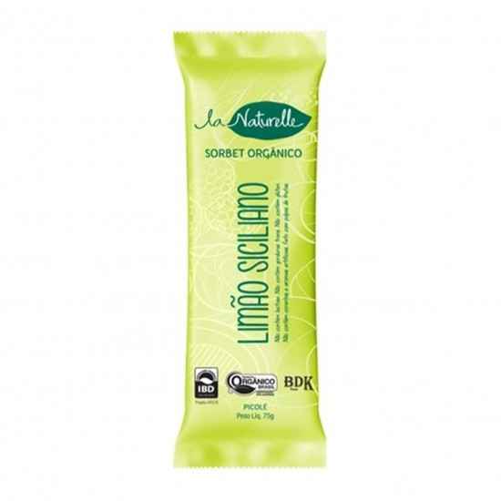 Picolé Orgânico Limão Siciliano 75 g - La Naturelle