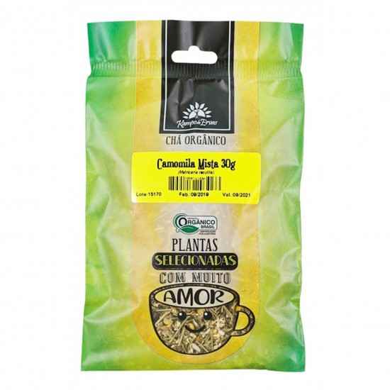 Camomila Mista Orgânica 30g - Kampo de Ervas