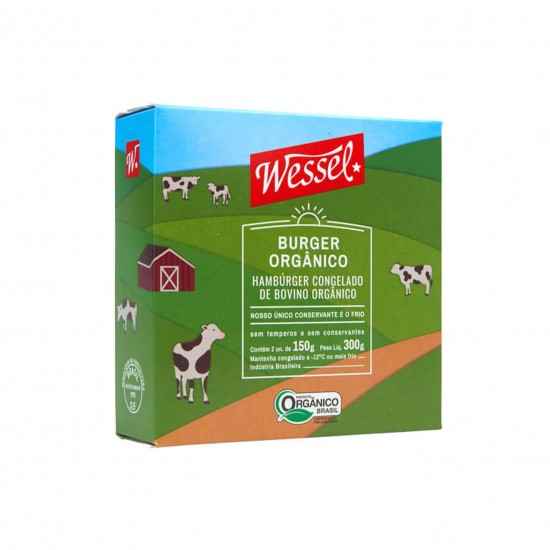 Hambúrguer Orgânico Congelado 300g - Wessel