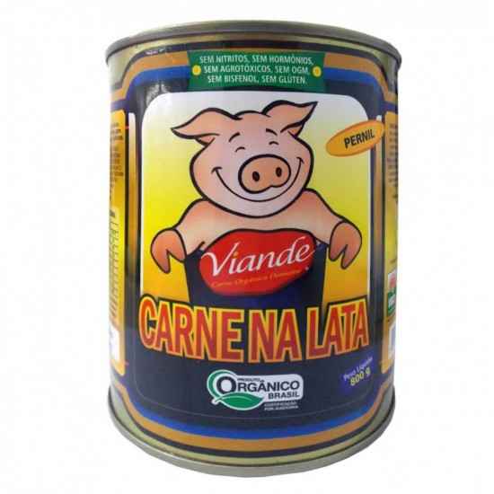 Pernil de Porco Enlatado Orgânico 800g - Domaine Orgânicos