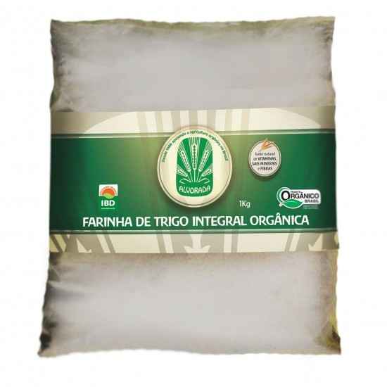 Farinha De Trigo Integral Orgânica 1Kg - Alvorada Orgânicos