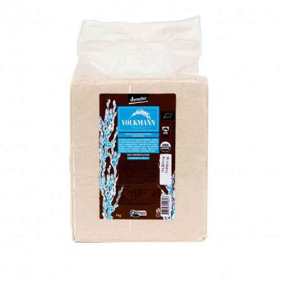 Farinha de Arroz Integral Orgânico Bionâmico 4kg - Volkmann