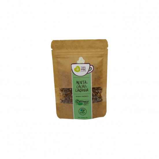 Chá de Menta, Cacau e Laranja Orgânico 15g - Terra Amor
