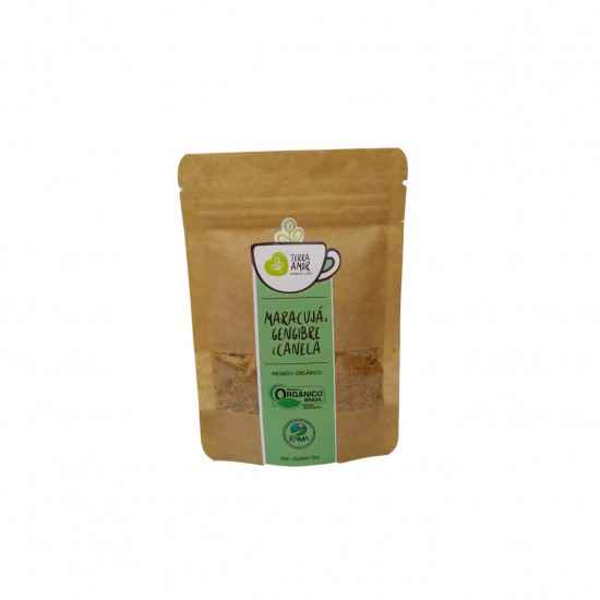 Chá de Maracujá, Gengibre e Canela Orgânico 15g - Terra Amor