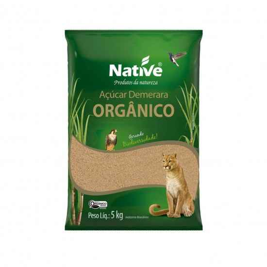 Açúcar Demerara Orgânico 5kg - Native