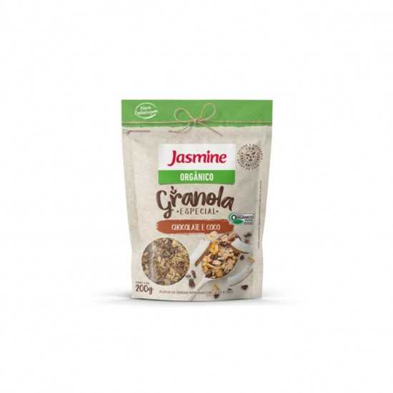 Granola de Chocolate e Coco Orgânica 200g - Jasmine