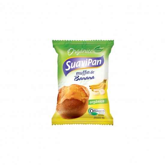 Muffin de Banana Orgânico 40g - SuaviPan