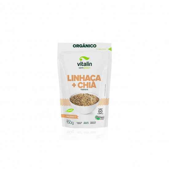 Farinha Linhaça Dourada + Chia Orgânica 150g - Vitalin