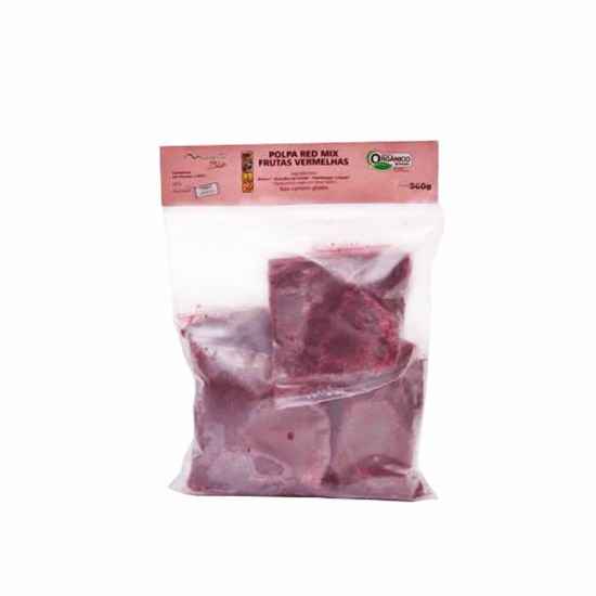 Polpa de Frutas Vermelhas Orgânica 4 x 90g - Mantí Biô