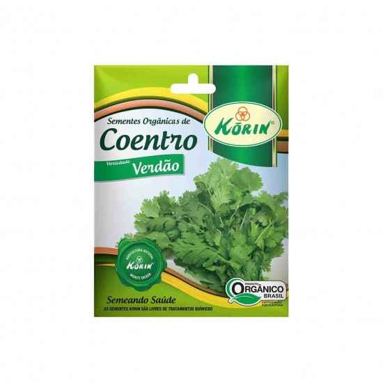 Sementes Orgânicas de Coentro Verdão 5g - Korin