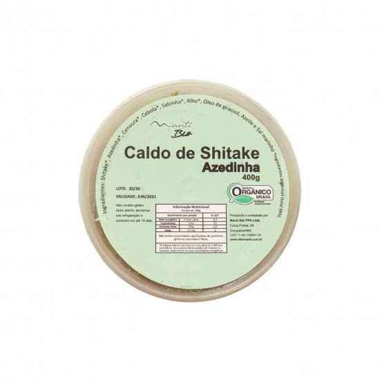 Caldo de Shitake com Azedinha Orgânico 600ml - Mantí Biô
