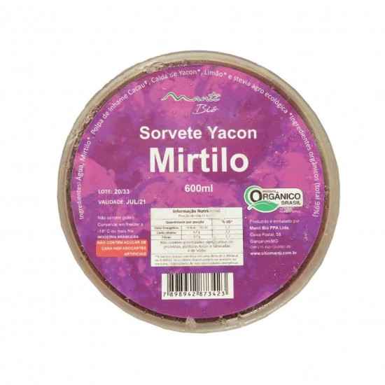 Sorbet de Mirtilo e Yacon Orgânico Vegano 600g - Mantí Biô