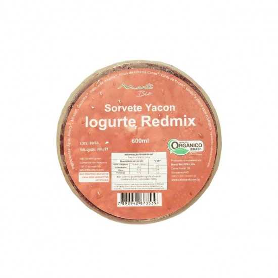 Sorvete de Iogurte Redmix e Yacon Orgânico Vegano 600g - Mantí Biô