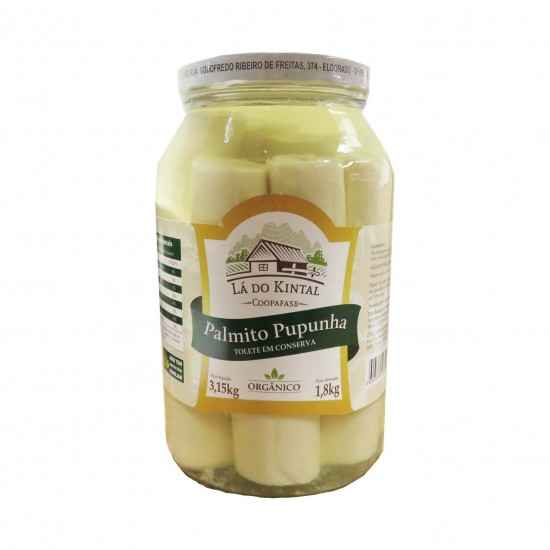 Conserva de Palmito Pupunha Tolete Orgânica 1.8kg - Lá do Kintal