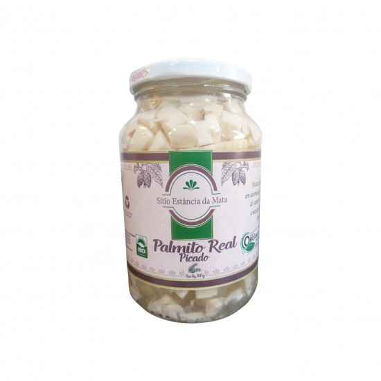 Palmito Real Picado Orgânico em Conserva 300g - Sítio Estância da Mata