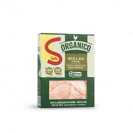 Meio da Asa de Frango Orgânico - Tulipa - Congelado 600g - Sadia
