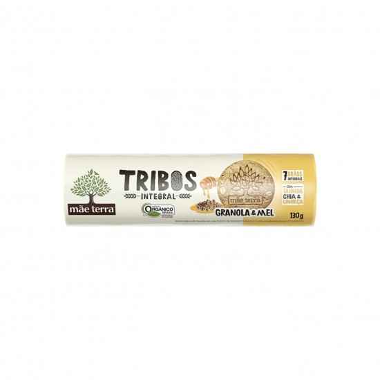 Biscoito Integral com Mel e Granola Tribos Orgânico 130g - Mãe Terra